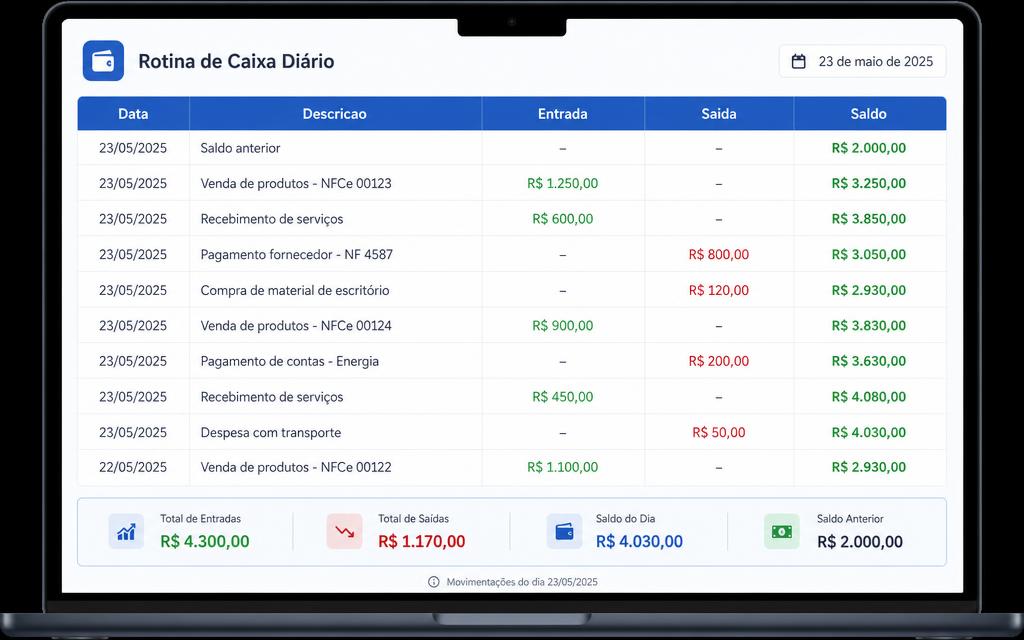 Rotina de Controle Diário